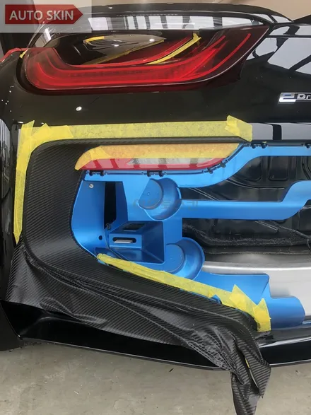 광주랩핑 bmw i8레드크롬 전체랩핑 시공 [광주카스킨,i8랩핑,아우토스킨] / 광주 광산구 도천동