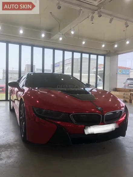 광주랩핑 bmw i8레드크롬 전체랩핑 시공 [광주카스킨,i8랩핑,아우토스킨] / 광주 광산구 도천동