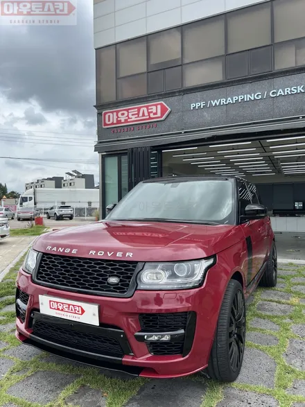 광주랩핑  레인지로버 보그 3m 1080 gloss cinder spark red 전체랩핑 시공 / 광주 광산구