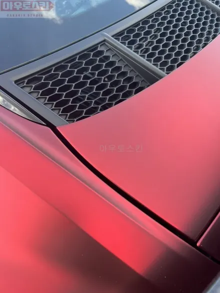 광주랩핑    아우디 r8 lbfilm romanee red 전체랩핑 시공 / 광주 광산구