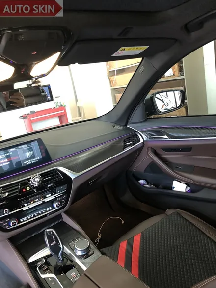 광주랩핑 bmw520d 실내랩핑 및 m퍼포먼스데칼 시공 [광주카스킨,광주g30실내랩핑,아우토스킨] / 광주 광산구 도천동