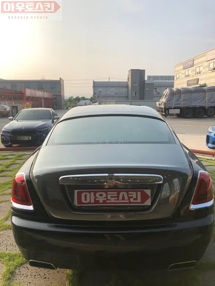 광주랩핑 롤스로이스 레이스 블랙크롬 투톤랩핑 시공 [광주카스킨,광주롤스로이스랩핑,아우토스킨] / 광주 광산구