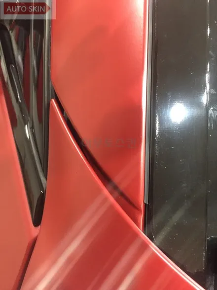 광주랩핑 bmw520d 사틴뱀파이어레드 전테랩핑 시공 [광주카스킨,광주bmw520d랩핑,아우토스킨] / 광주 광산구 도천동