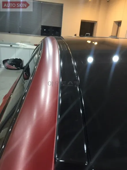 광주랩핑 bmw520d 사틴뱀파이어레드 전테랩핑 시공 [광주카스킨,광주bmw520d랩핑,아우토스킨] / 광주 광산구 도천동