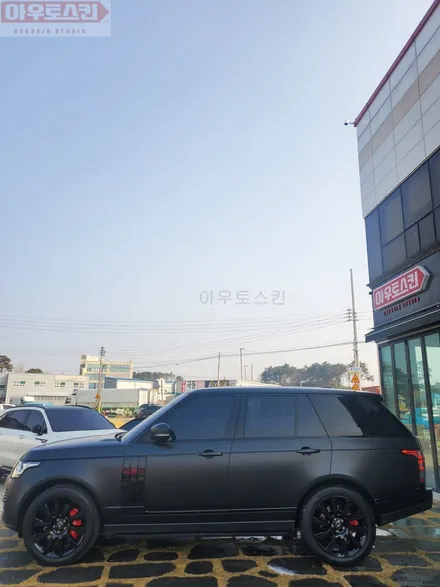 광주랩핑 레인지로버 보그 블랙 락그레이 전체랩핑 시공 / 광주 광산구
