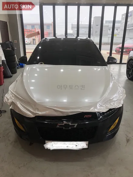 광주랩핑 쉐보레 아베오 화이트펄 전체랩핑 시공 [광주카스킨,광주아베오랩핑,아우토스킨] / 광주 광산구 도천동
