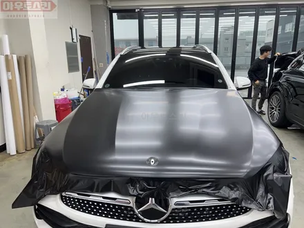 광주랩핑   벤츠glc  3m2080사틴블랙 전체랩핑 시공 / 광주 광산구