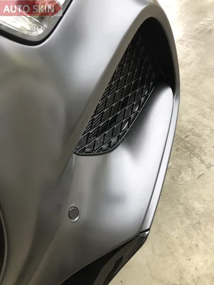 광주랩핑 벤츠 amg gts 사틴블랙 전체랩핑 시공 [광주카스킨,광주amggts랩핑,아우토스킨] / 광주 광산구 도천동