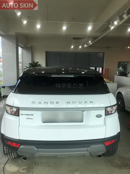광주랩핑 레인지로버 이보크 화이트유광 전체랩핑 시공 [광주카스킨,광주레인지로버이보크랩핑,아우토스킨] / 광주 광산구 도천동