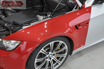 광주랩핑 BMW M3 범퍼,본넷,휀더 랩핑 재시공 [광주카스킨,광주M3랩핑,아우토스킨] / 광주 광산구 도천동