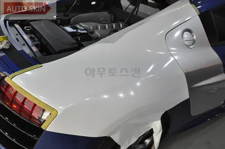 광주랩핑 아우디r8 다이아몬드화이트 전체랩핑 시공 [광주카스킨,광주r8랩핑,아우토스킨] / 광주 광산구 도천동