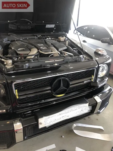 광주랩핑 벤츠g63amg 크롬죽이기 [광주카스킨,지바겐랩핑,광주g63amg랩핑,아우토스킨] / 광주 광산구 도천동