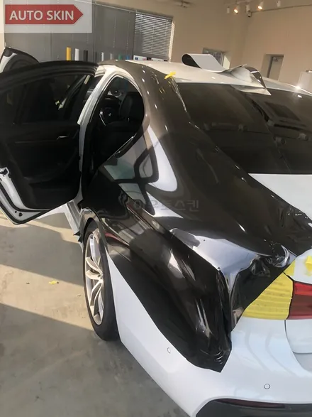 광주랩핑 bmw520d블랙메탈릭 전체랩핑 시공 [광주카스킨,광주g30랩핑,아우토스킨] / 광주 광산구 도천동