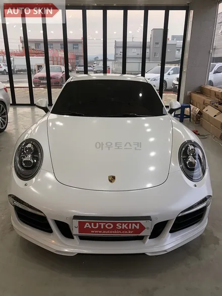 광주랩핑 포르쉐911 다이아몬드화이트 전체랩핑시공+ppf [광주카스킨,광주포르쉐911랩핑,아우토스킨] / 광주 광산구 도천동