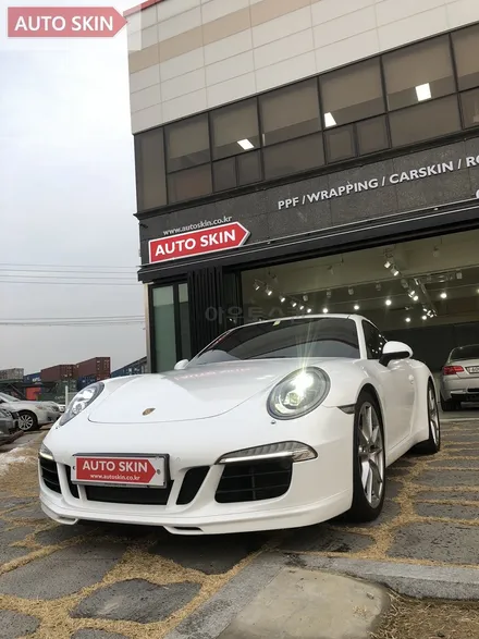 광주랩핑 포르쉐911 다이아몬드화이트 전체랩핑시공+ppf [광주카스킨,광주포르쉐911랩핑,아우토스킨] / 광주 광산구 도천동