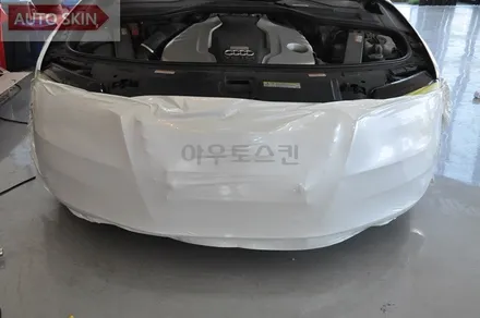 광주랩핑 아우디a8 에이버리슈프림화이트펄 전체랩핑시공 [광주카스킨,a8랩핑,아우토스킨] / 광주 광산구 도천동