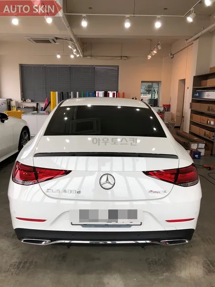 광주랩핑 벤츠cls400d  사이드미러,스포일러랩핑 작업 [광주카스킨,광주벤츠e220d랩핑,아우토스킨] / 광주 광산구 도천동
