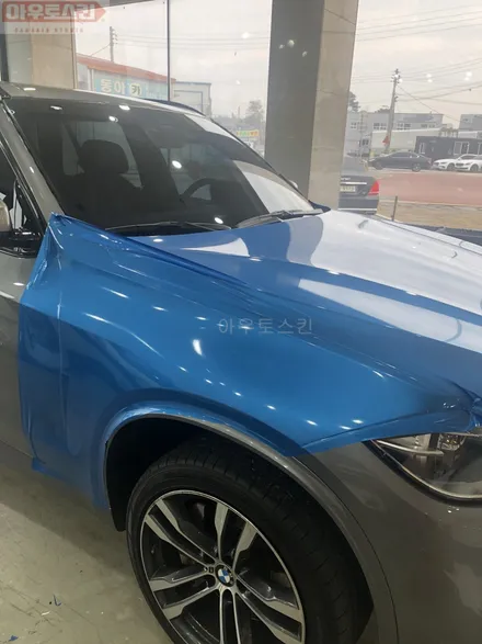 광주랩핑  bmw x5m50d 에이버리슈프림 미드나잇블루 전체랩핑 시공 [광주카스킨,광주x5랩핑,아우토스킨] / 광주 광산구