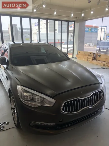 광주랩핑 k9 3m satin gold dust black 전체랩핑 시공 [광주카스킨,광주k9랩핑,아우토스킨] / 광주 광산구 도천동
