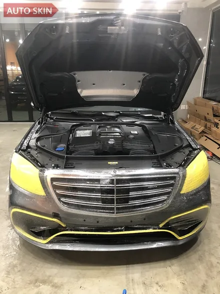 광주ppf  벤츠 s63amg 나노커버 ppf프론트패키지시공 [광주랩핑,광주s클래스ppf,광주카스킨,아우토스킨] / 광주 광산구 도천동