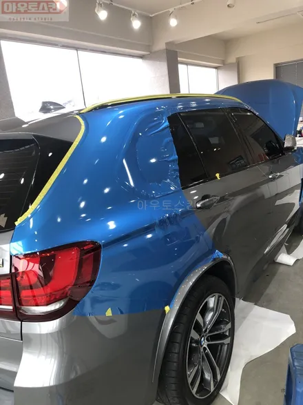 광주랩핑  bmw x5m50d 에이버리슈프림 미드나잇블루 전체랩핑 시공 [광주카스킨,광주x5랩핑,아우토스킨] / 광주 광산구