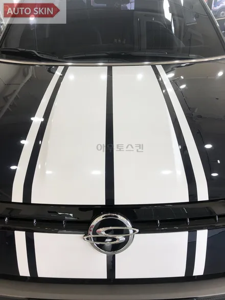 광주데칼 티볼리 스트라이프데칼 시공 [광주랩핑,광주티볼리데칼,광주카스킨,아우토스킨] / 광주 광산구 도천동