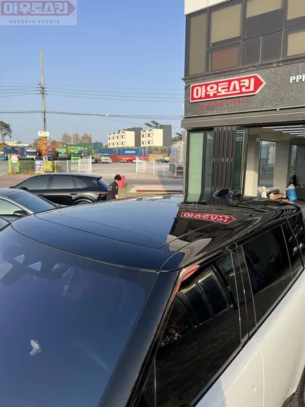 광주루프스킨   레인지로버 루프블랙ppf 시공 / 광주 광산구