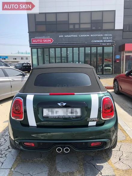 광주데칼 미니쿠퍼s 카브리올레 멜빵데칼 시공 [광주랩핑,광주미니데칼,광주카스킨,아우토스킨] / 광주 광산구 도천동