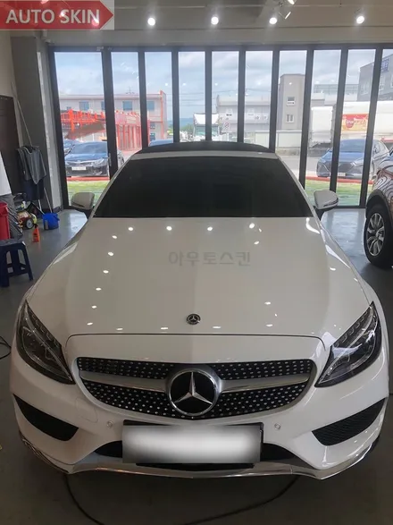 광주ppf 벤츠c220d 카브리올레 나노커버 ppf프론트패키지 시공 [광주랩핑,광주벤츠c220dppf,광주카스킨,아우토스킨] / 광주 광산구 도천동