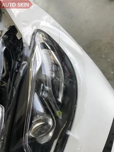 광주랩핑 벤츠e300 라이트ppf 및 부분랩핑 시공 [광주루프스킨,광주벤츠e클래스ppf,광주카스킨,아우토스킨] / 광주 광산구