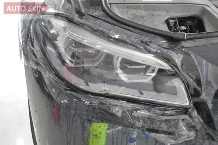 광주랩핑 bmw520d 라이트ppf 및 그릴,사이드미러랩핑시공 [광주카스킨,광주bmw520d랩핑,아우토스킨] / 광주 광산구 도천동