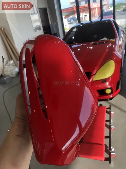 광주랩핑 벤츠 slk55amg 카마인레드 전체랩핑 시공 [광주카스킨,광주벰츠slk랩핑,아우토스킨] / 광주 광산구 도천동