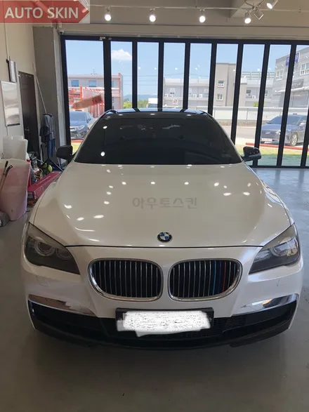 광주랩핑 bmw7시리즈 화이트펄 전체랩핑 시공 [광주랩핑,광주bmw740d랩핑,광주카스킨,아우토스킨] / 광주 광산구 도천동