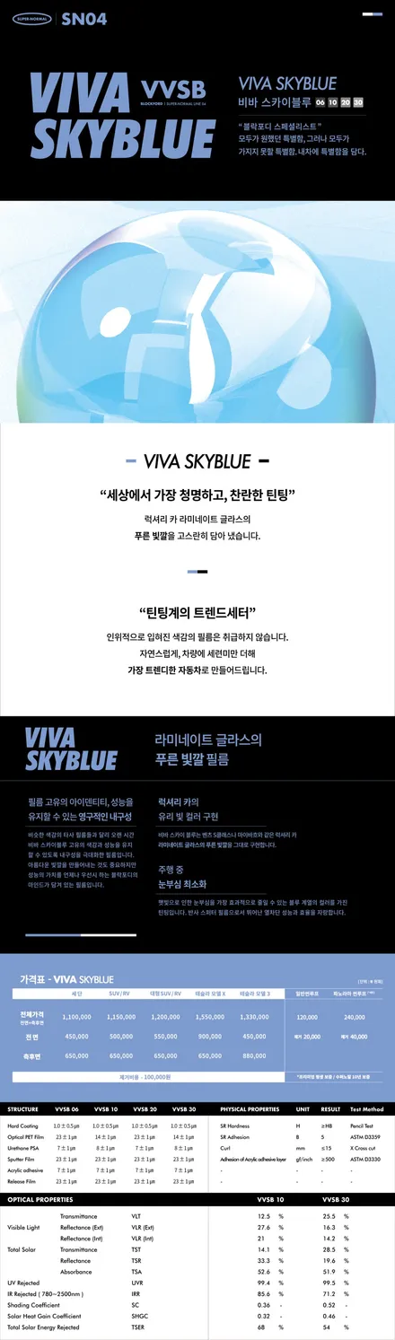 벤츠 E400 블락포디 비바스카이 블루로 썬팅 재시공 진행해보았습니다. / 경기 광명 신촌로