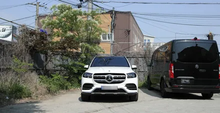 벤츠 GLS400 마이바흐 바디킷 화이트 바디 투톤 도색 사례! X167 GLS 마이바흐 투톤 래핑