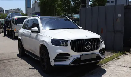 벤츠 GLS 400d 파손 된 범퍼/ 사이드 스탭 중고 제품으로 가성비 좋게 교체했어요~ // x167 중고 범퍼
