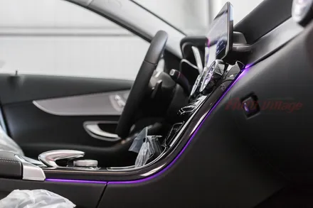 벤츠 C클래스(W205) 센터 콘솔 앰비언트, 송풍구 앰비언트