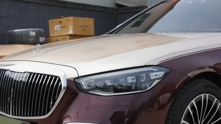 벤츠 S350 모델에 마이바흐 바디킷과 투톤 래핑!!// W223숏바디 마이바흐 바디킷