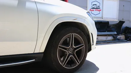 벤츠 GLS 400d 파손 된 범퍼/ 사이드 스탭 중고 제품으로 가성비 좋게 교체했어요~ // x167 중고 범퍼
