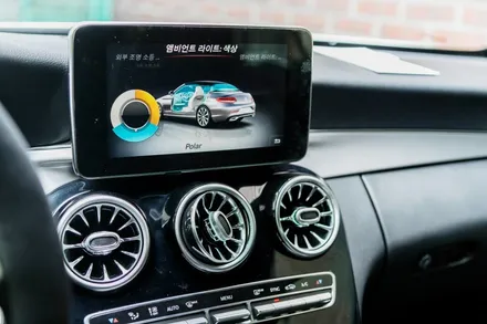 벤츠 C클래스(W205) 실내 엠비언트 살리기, 64색 컬러 확장, 카블릿 M2C!