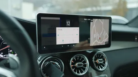 벤츠 GLC63 AMG 18년식 모델에 페이스 리프트 전 디지털 계기판을 장착해 줬습니다. // W222 전기형 계기판// 12.3인치 모니터와 카블릿M2C // X253
