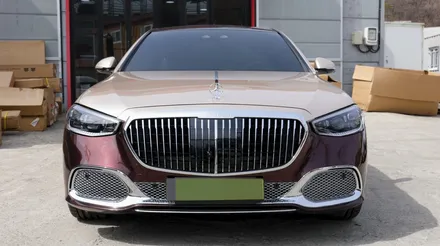 벤츠 S350 모델에 마이바흐 바디킷과 투톤 래핑!!// W223숏바디 마이바흐 바디킷
