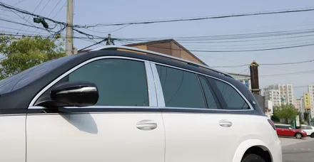 벤츠 GLS400 마이바흐 바디킷 화이트 바디 투톤 도색 사례! X167 GLS 마이바흐 투톤 래핑
