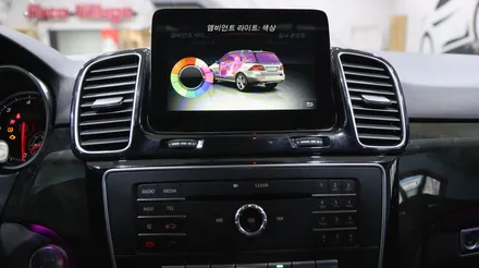 벤츠 GLE 15년식 엠비언트 3색 → 12색 확장, 실내 분위기 완전히 달라집니다