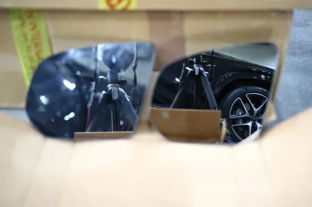 벤츠 AMG GLE53 벤츠 순정 와이드 미러 장착해 주었습니다. 반자율주행 확장코딩까지!