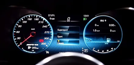 벤츠 GLC(X253) 일반 모델 계기판을 AMG 계기판으로 바꿔보세요!