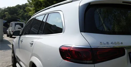 벤츠 GLS400 마이바흐 바디킷 화이트 바디 투톤 도색 사례! X167 GLS 마이바흐 투톤 래핑
