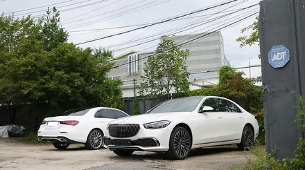 벤츠 S450 범퍼교체 없이 마이바흐st 세로 그릴 장착해주기! w223