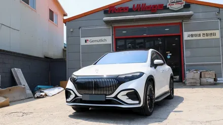 벤츠 EQS SUV580 플래그십 전기SUV, 마이바흐 순정 그릴&본넷 삼각별 장착