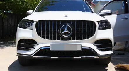 벤츠 GLS 400d 파손 된 범퍼/ 사이드 스탭 중고 제품으로 가성비 좋게 교체했어요~ // x167 중고 범퍼